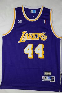 Maillot De Basket Los Angeles Lakers David West 44 Engrener Retro Violet